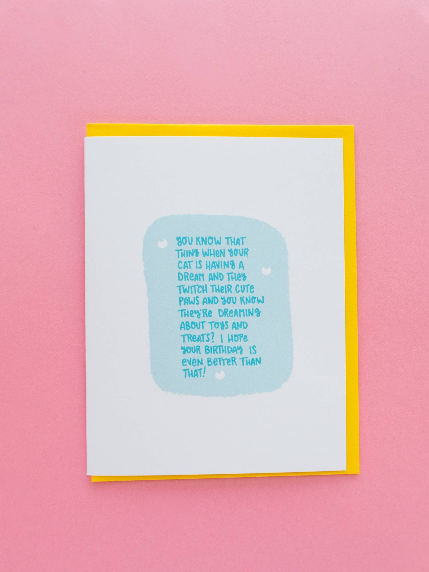 Birthday Kitten Dreams Card