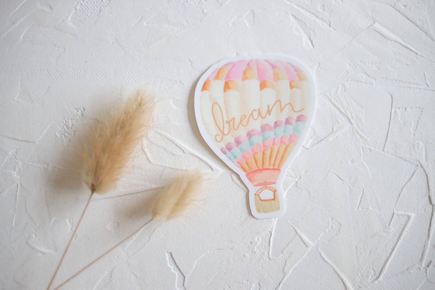 Dream Hot Air Balloon Vinyl Sticker
