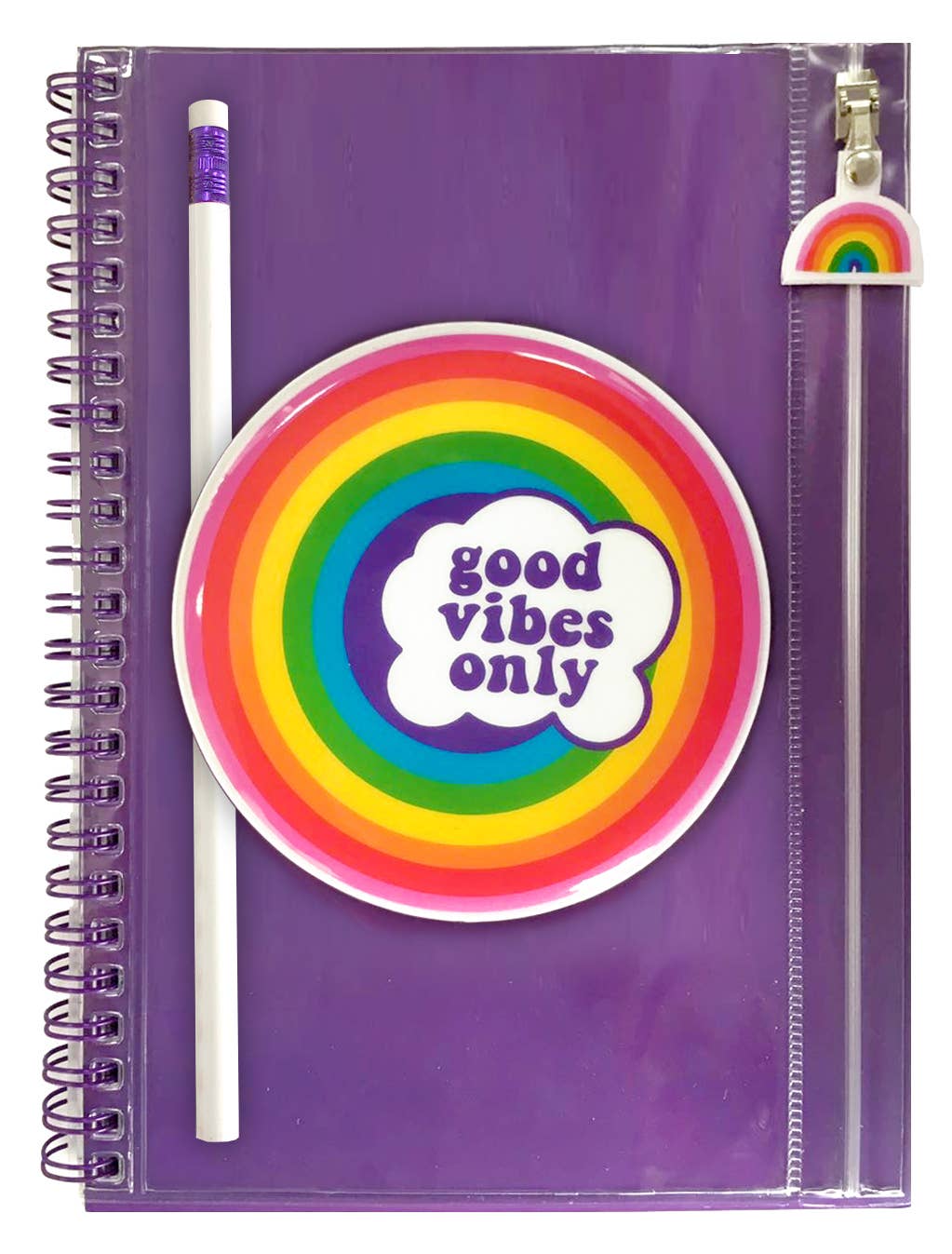 Good Vibes Only- Pencil Pouch Journal