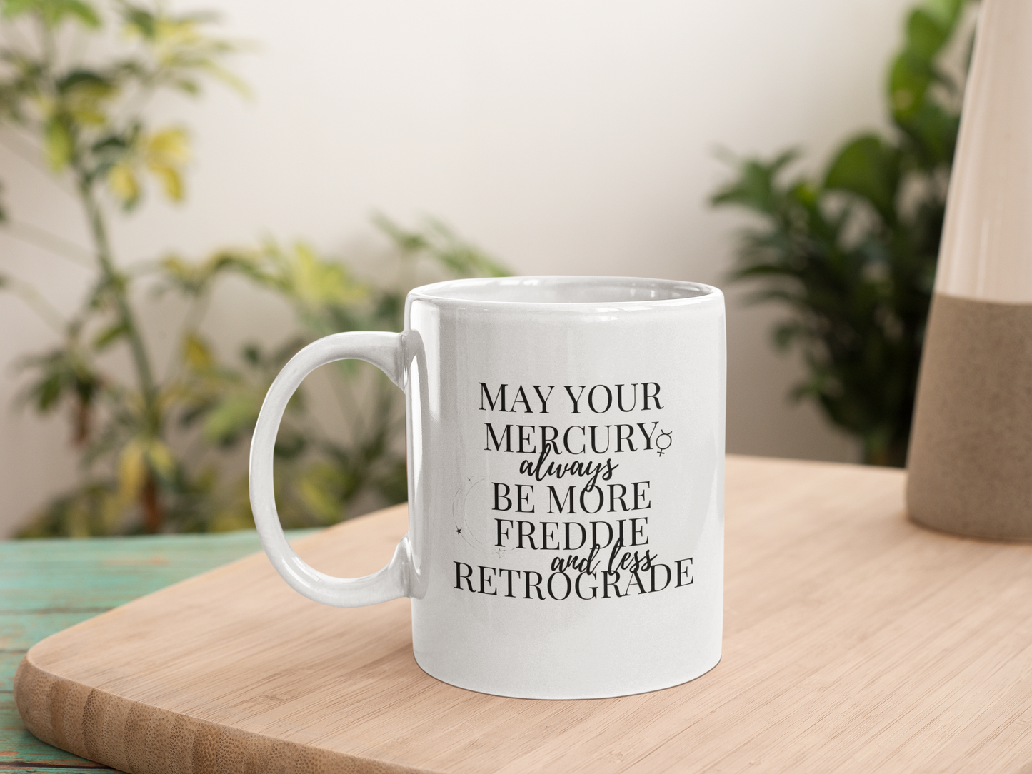 Freddie Mercury Retrograde Two-Toned Coffee Mug