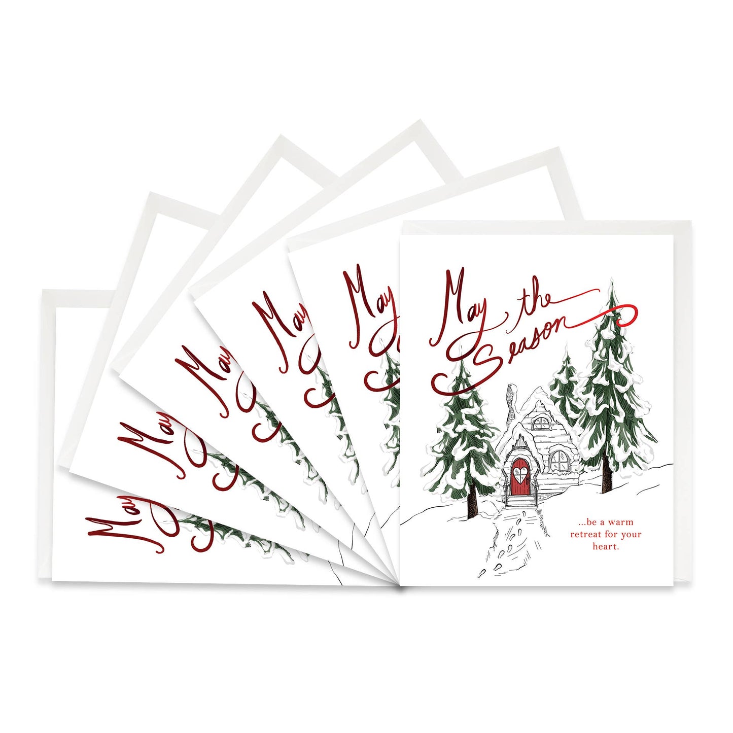 Warm Retreat For Your Heart Boxed Set Of 6 Cards