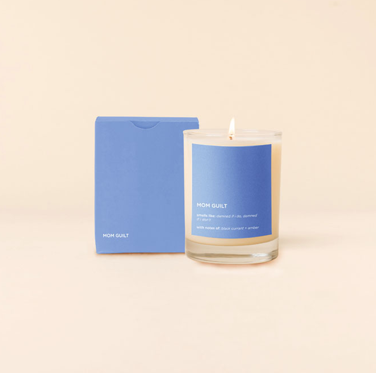 Mom Guilt Candle - Rocks Glass