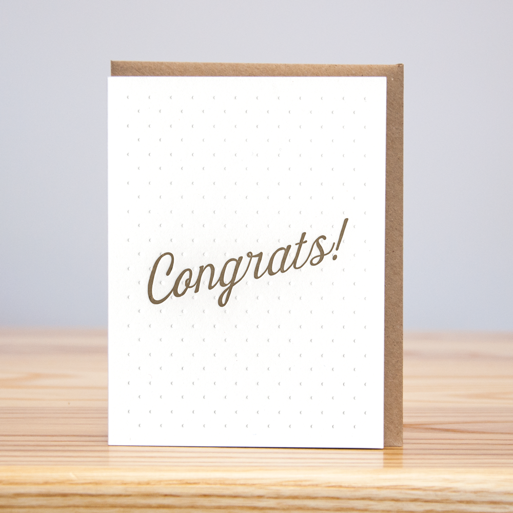 Dots Congrats (Letterpress)