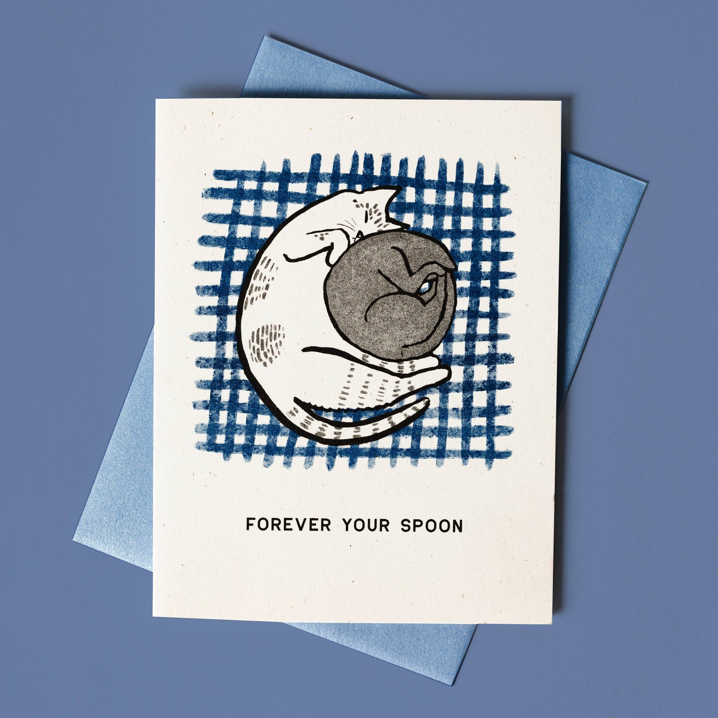 Forever Your Spoon - Risograph Card