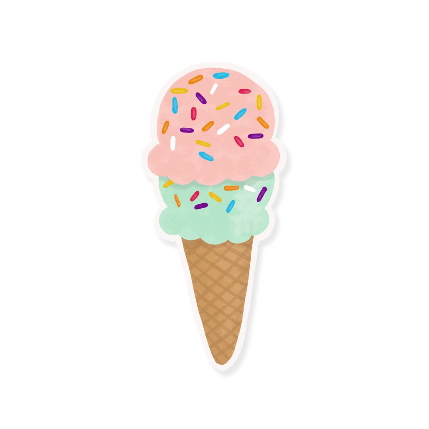 Ice Cream Cone Sticker