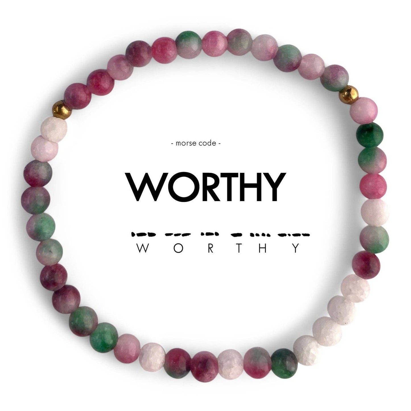 Morse Code Bracelet- Worthy