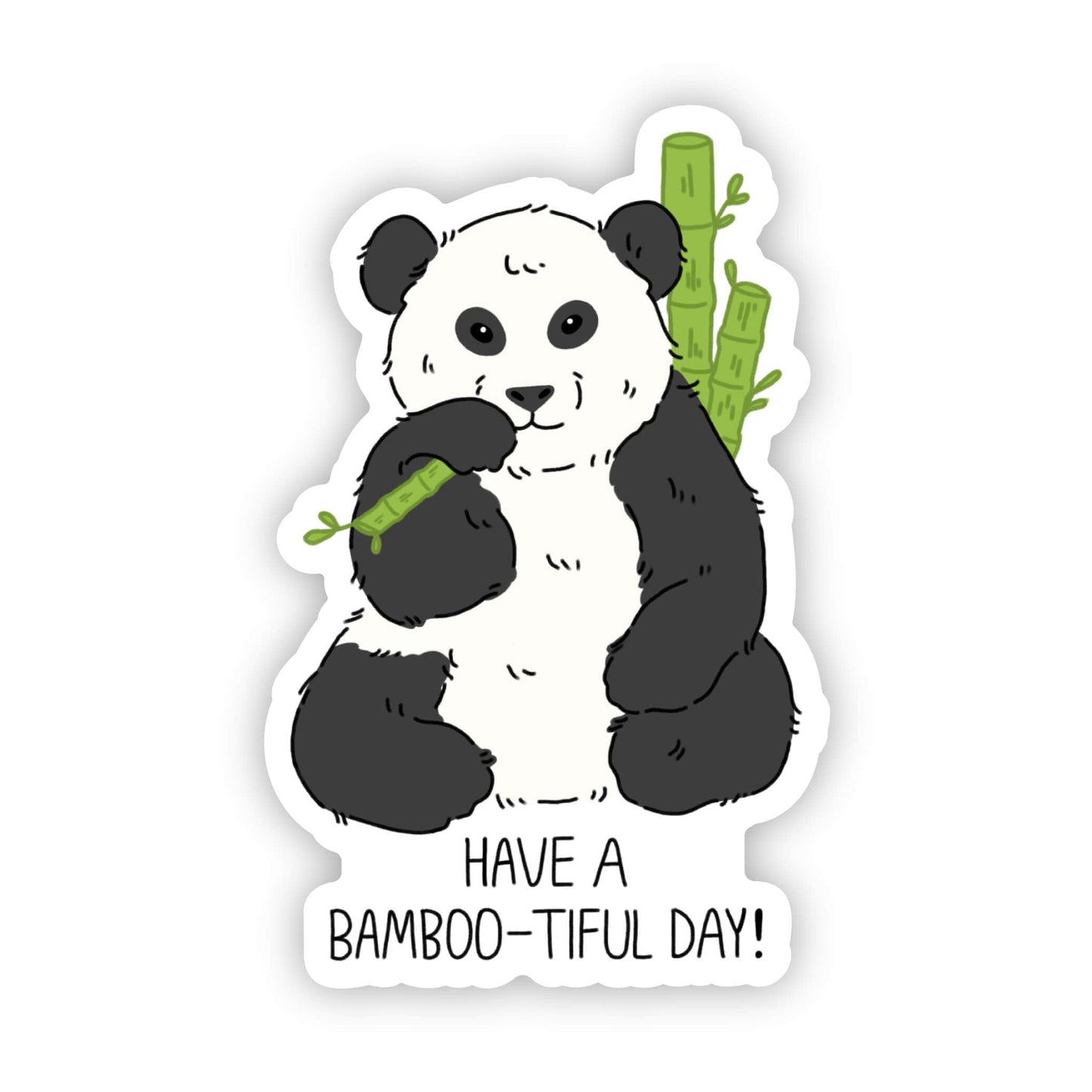 Bamboo-tiful day panda sticker