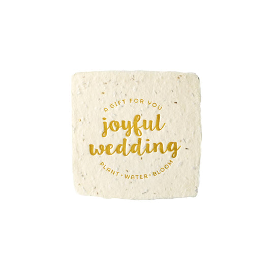 Wedding Petite Wildflower Seed Handmade Paper Letterpress