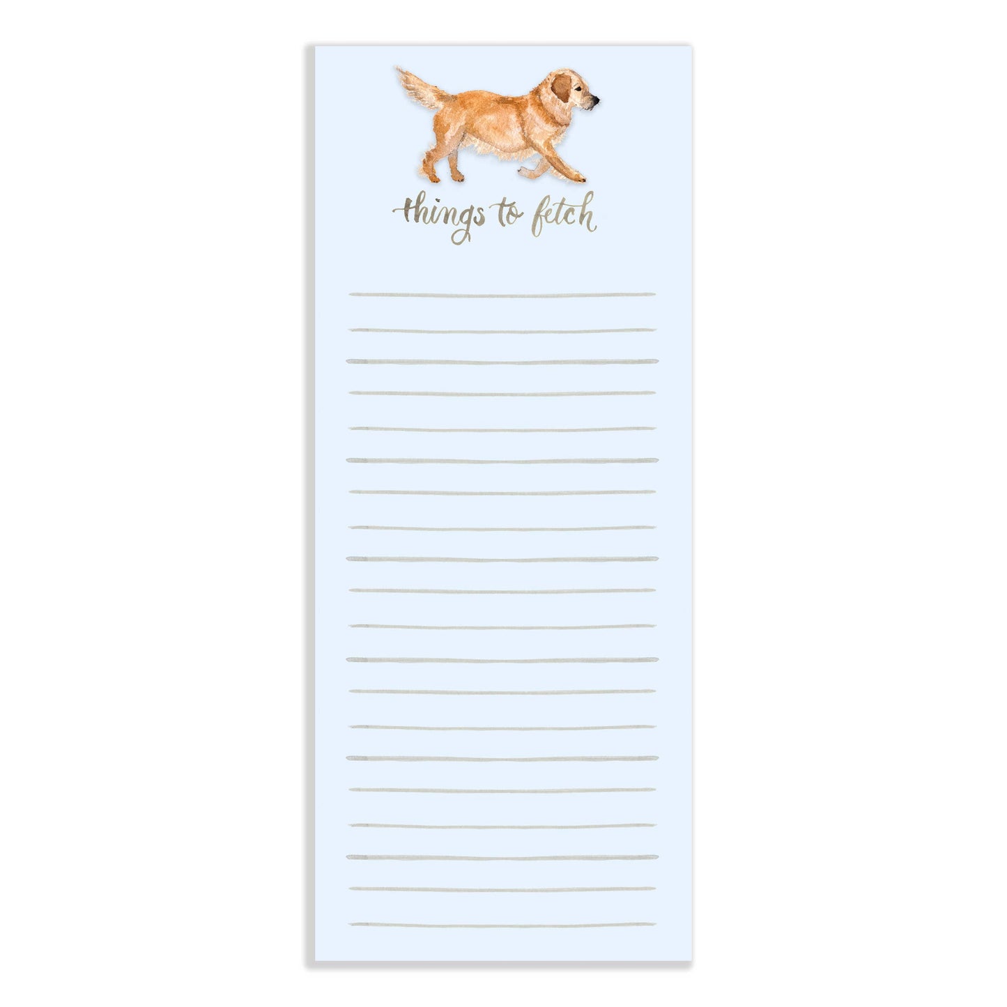 Things to Fetch Watercolor Dog Notepad