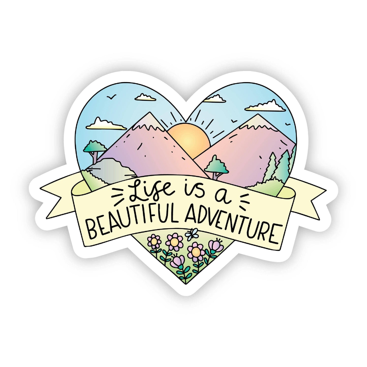 Life is a Beautiful Adventure Sticker