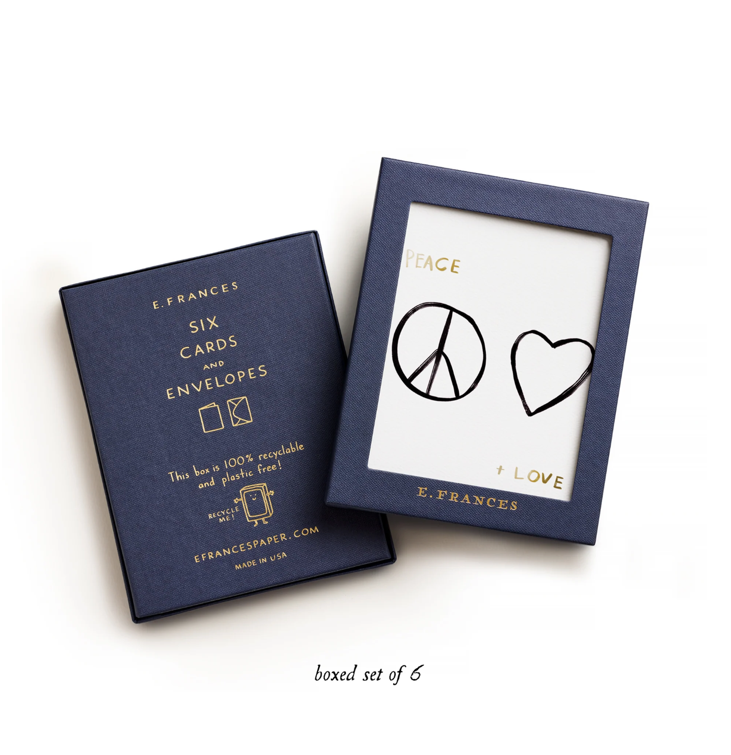 It's Simple. Peace & Love Card (Boxed set of 6)