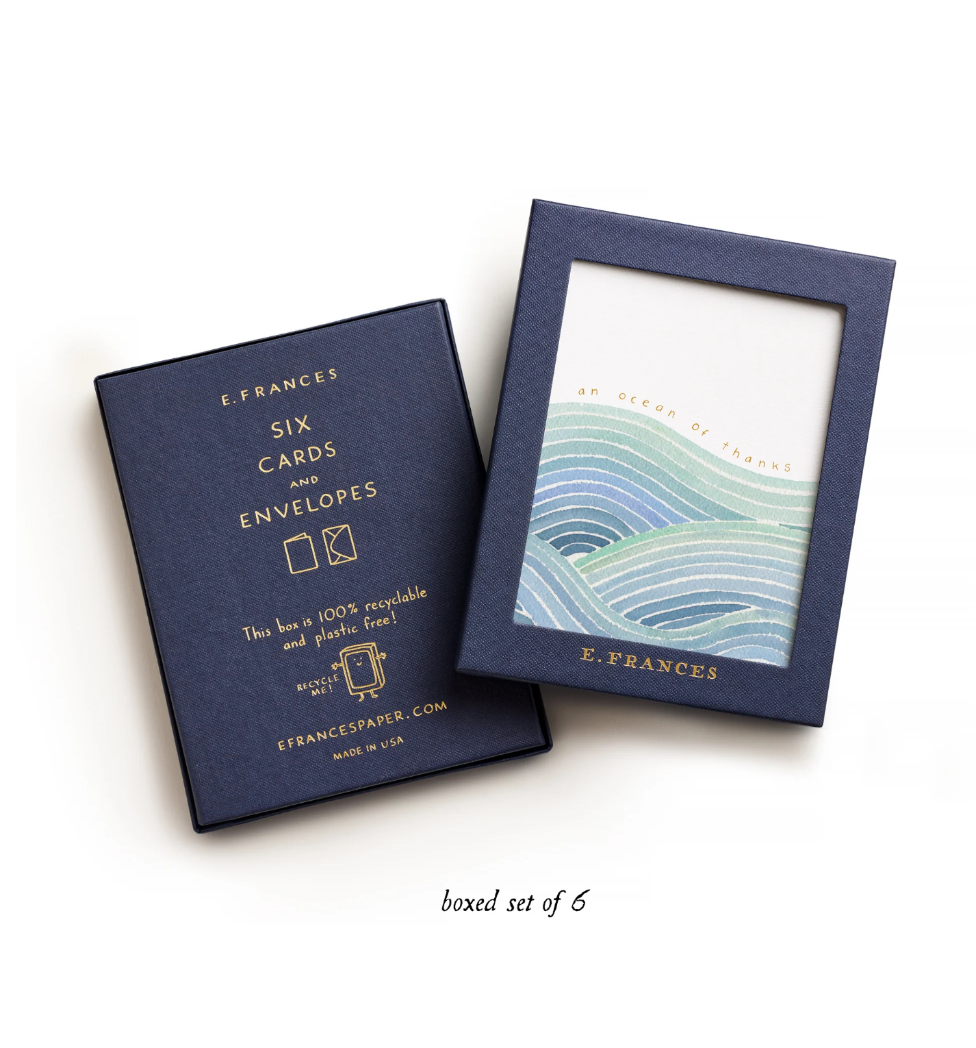 Ocean of Thanks- Thank You Card (Boxed Set of 6)