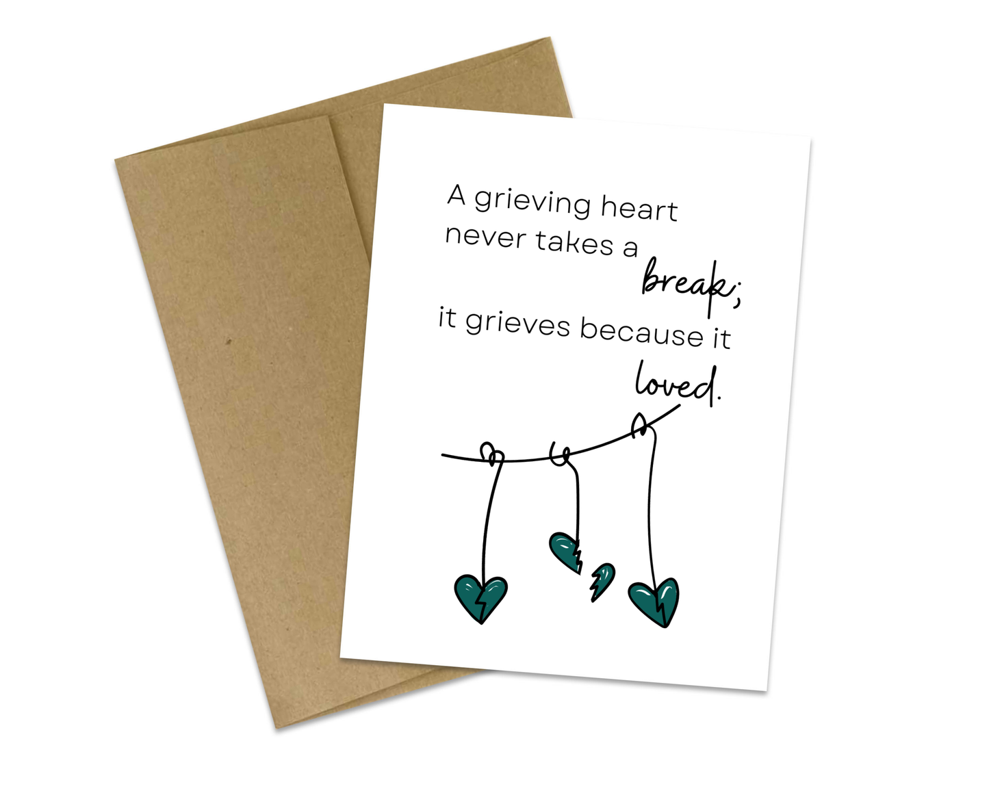 Grieving Heart Card