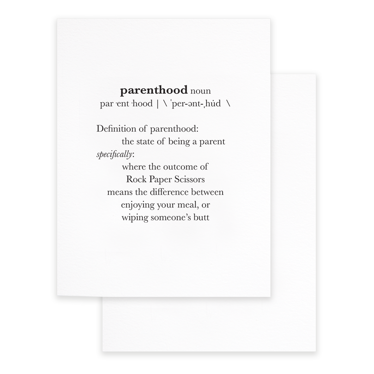 Definition of Parenthood