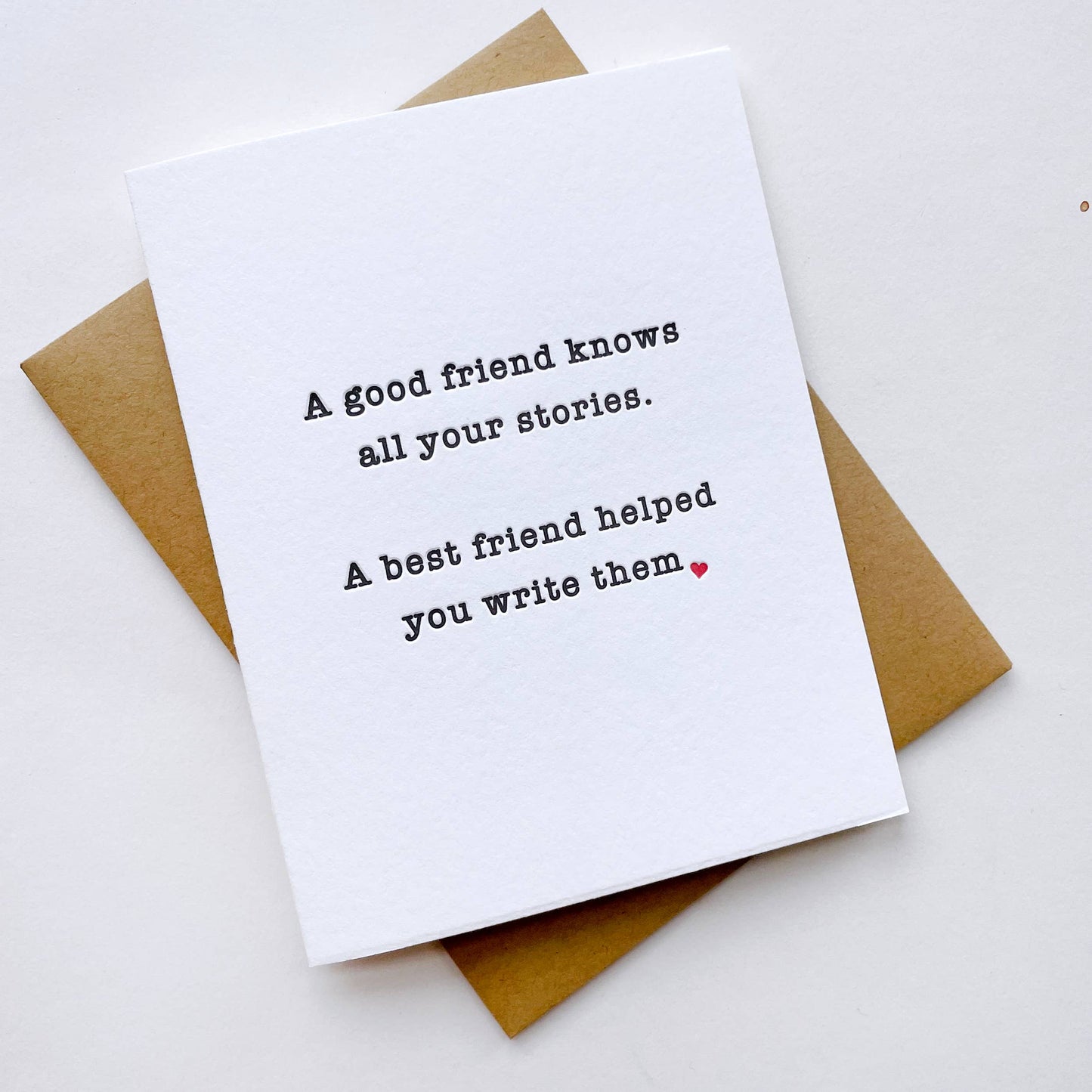 Love and Friendship Stories Card