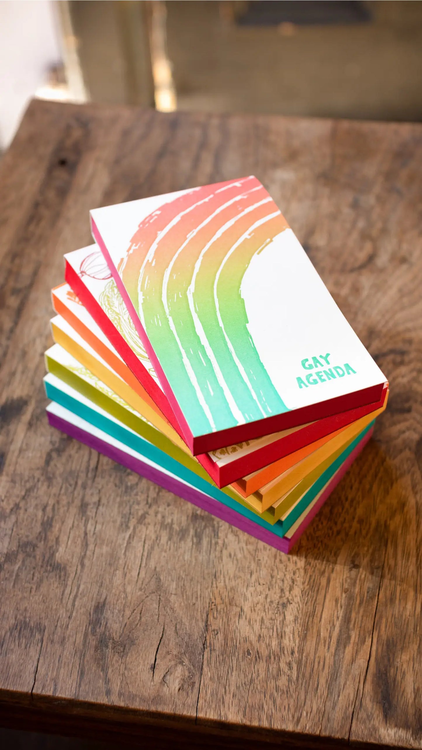 Gay Agenda Letterpress Note Pad