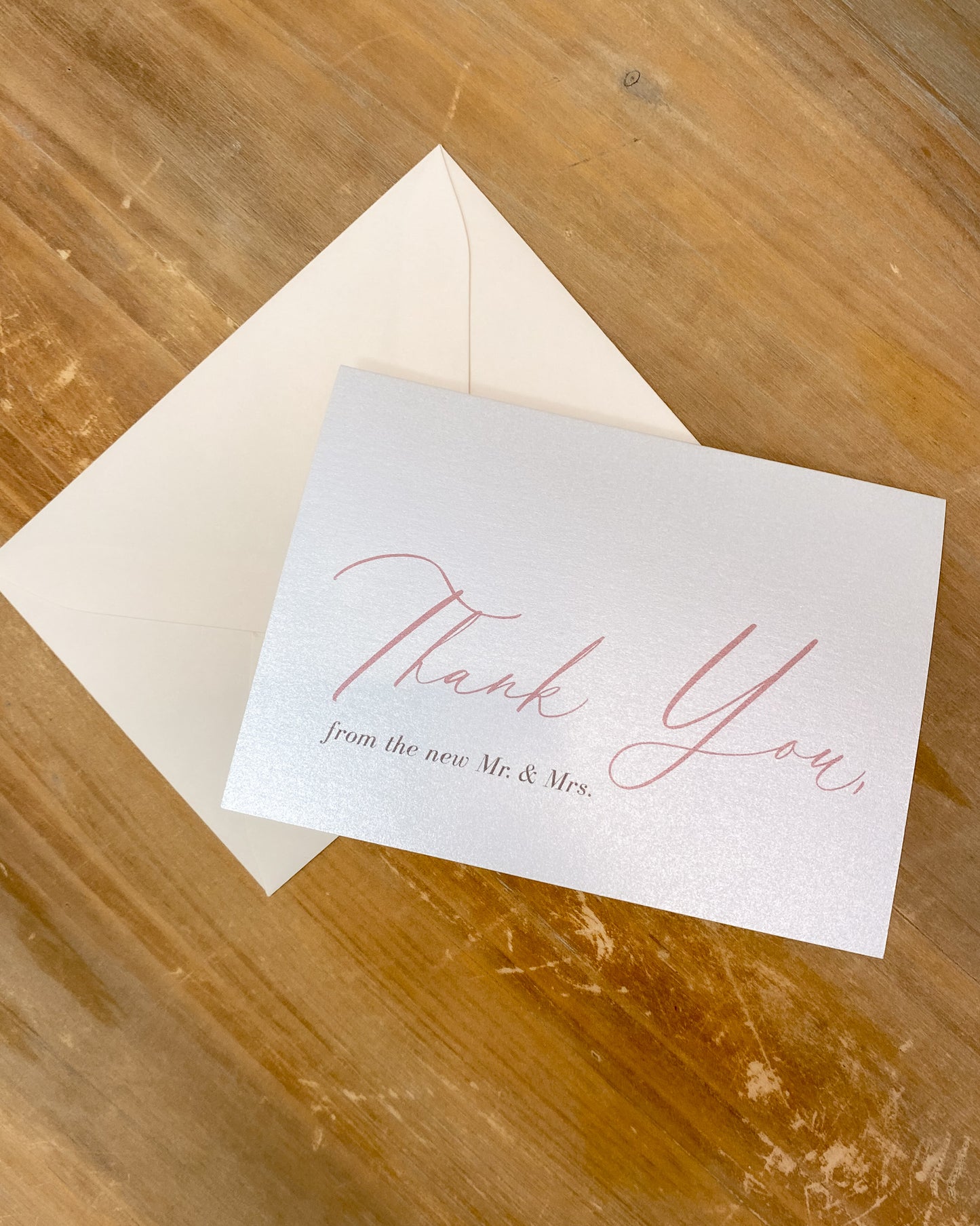 Thank You from the new Mr. & Mrs.