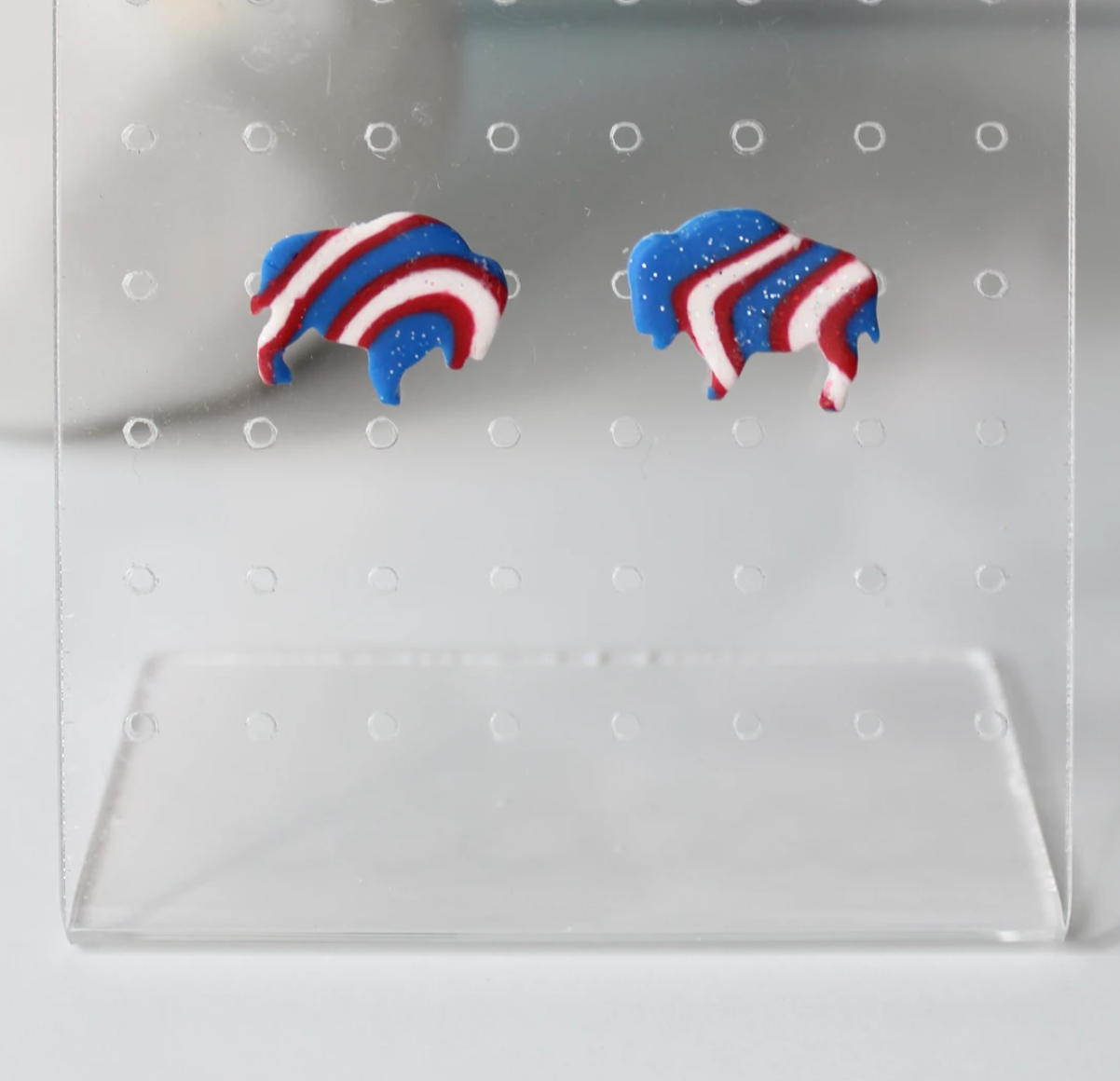 Buffalo Zebra Studs