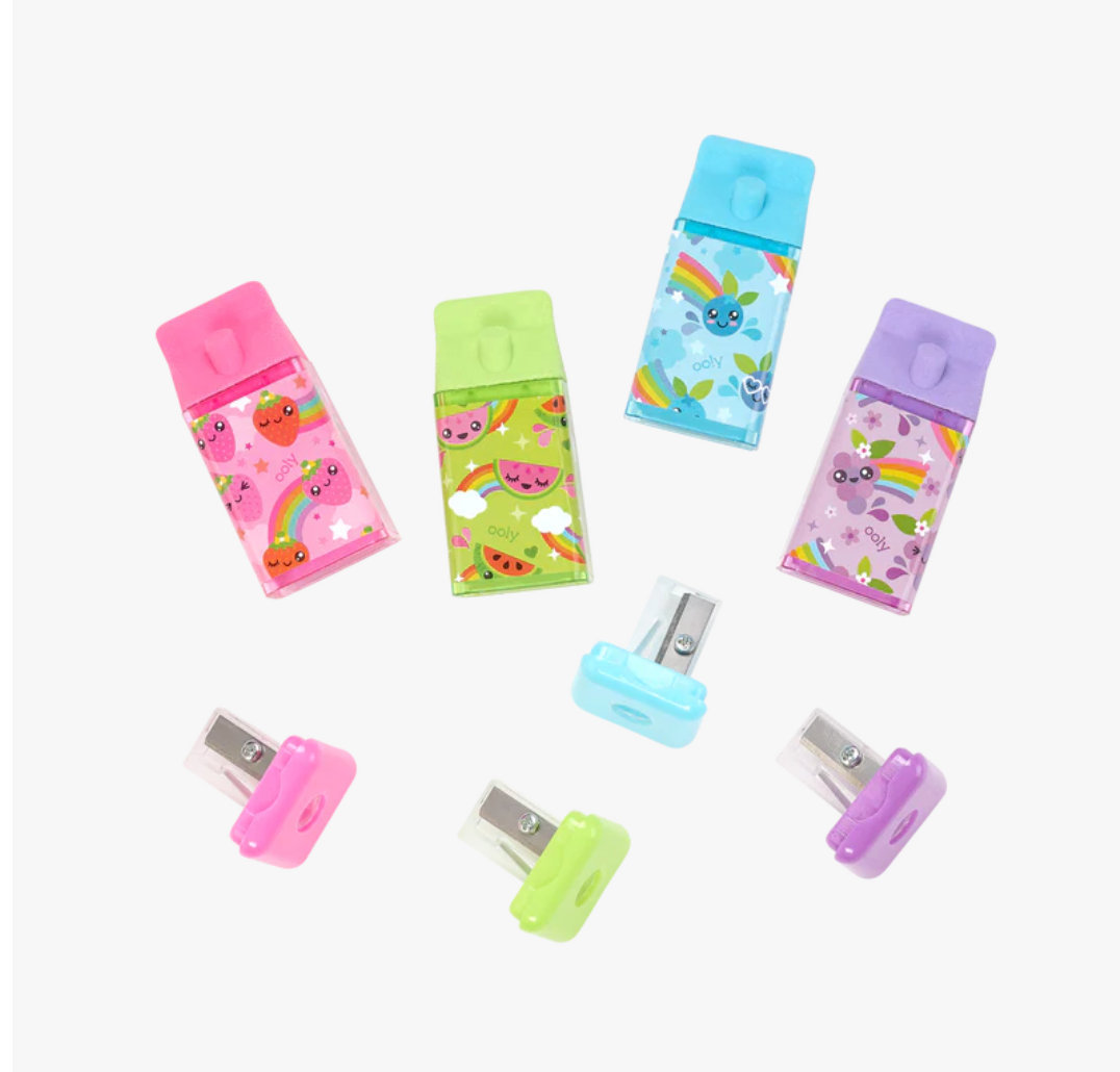 Lil' Juicy Box Scented Eraser + Sharpener