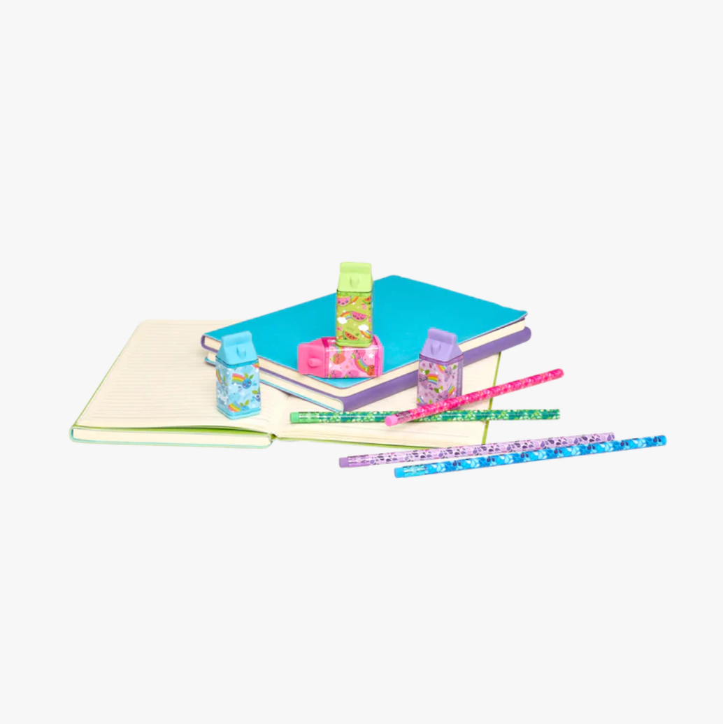 Lil' Juicy Box Scented Eraser + Sharpener