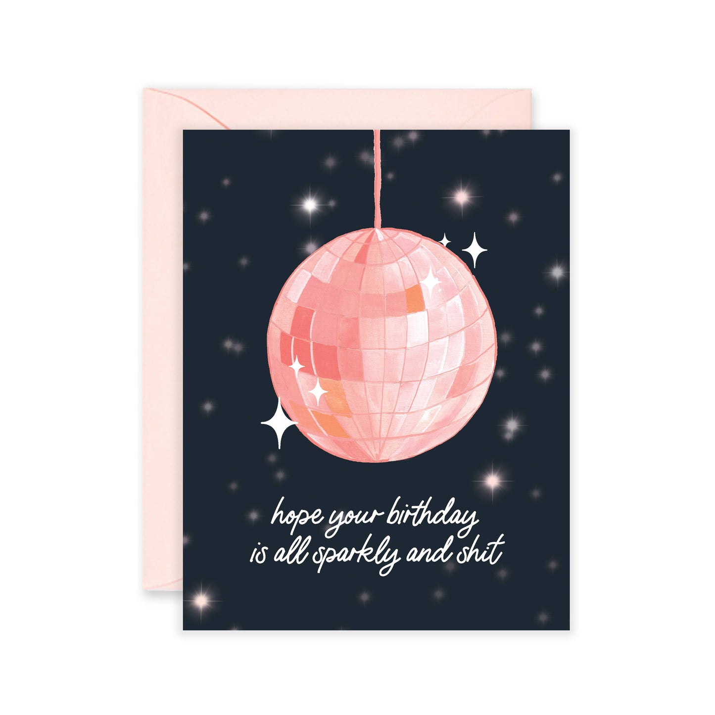 Sparkly Disco Birthday Greeting Card