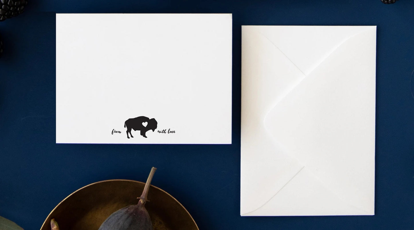 From Buffalo with love note cards