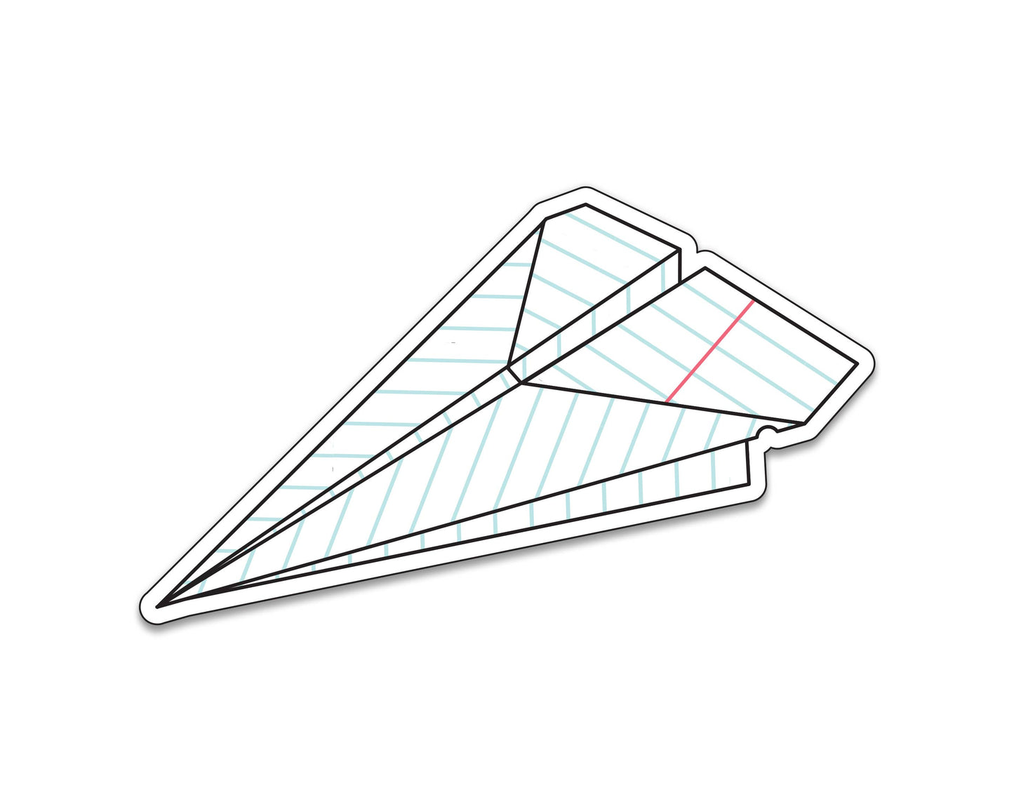 Paper Plane - 3" vinyl sticker