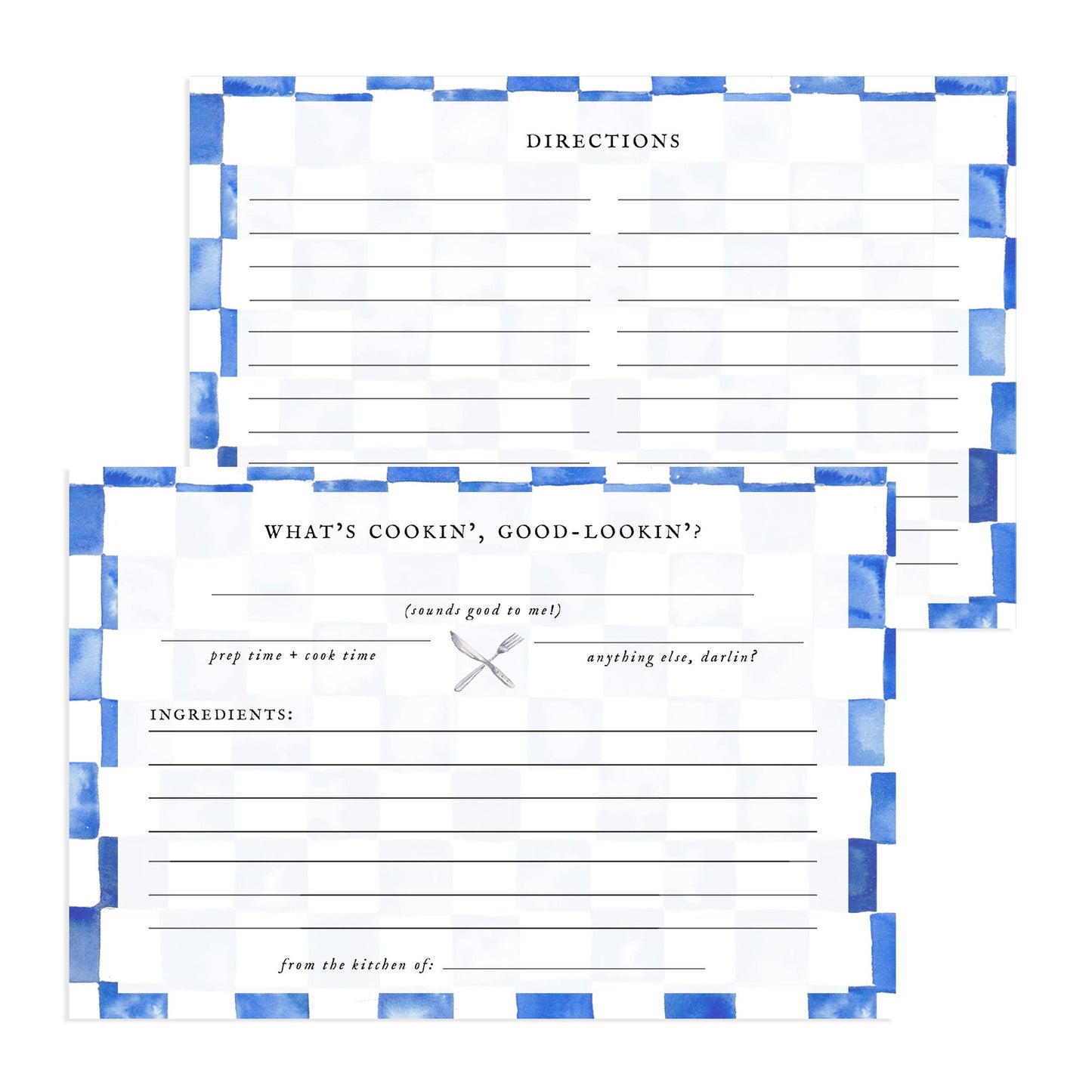What's Cookin' Good-Lookin' Recipe Cards