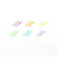 Dual Liner Double-Ended Highlighters (Set of 6)