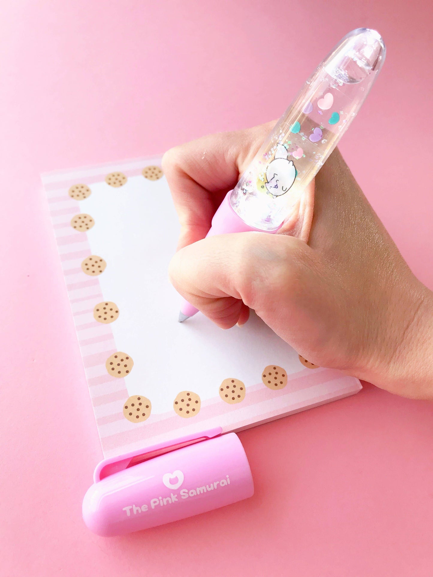 Light-Up Glitter Floaty Cat Pen