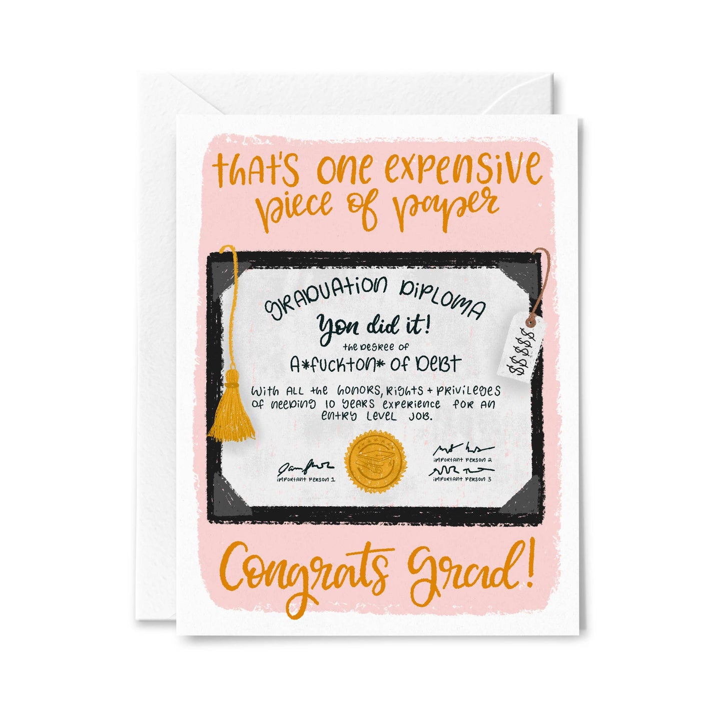 Expensive Paper - Fuckton of Debt Card