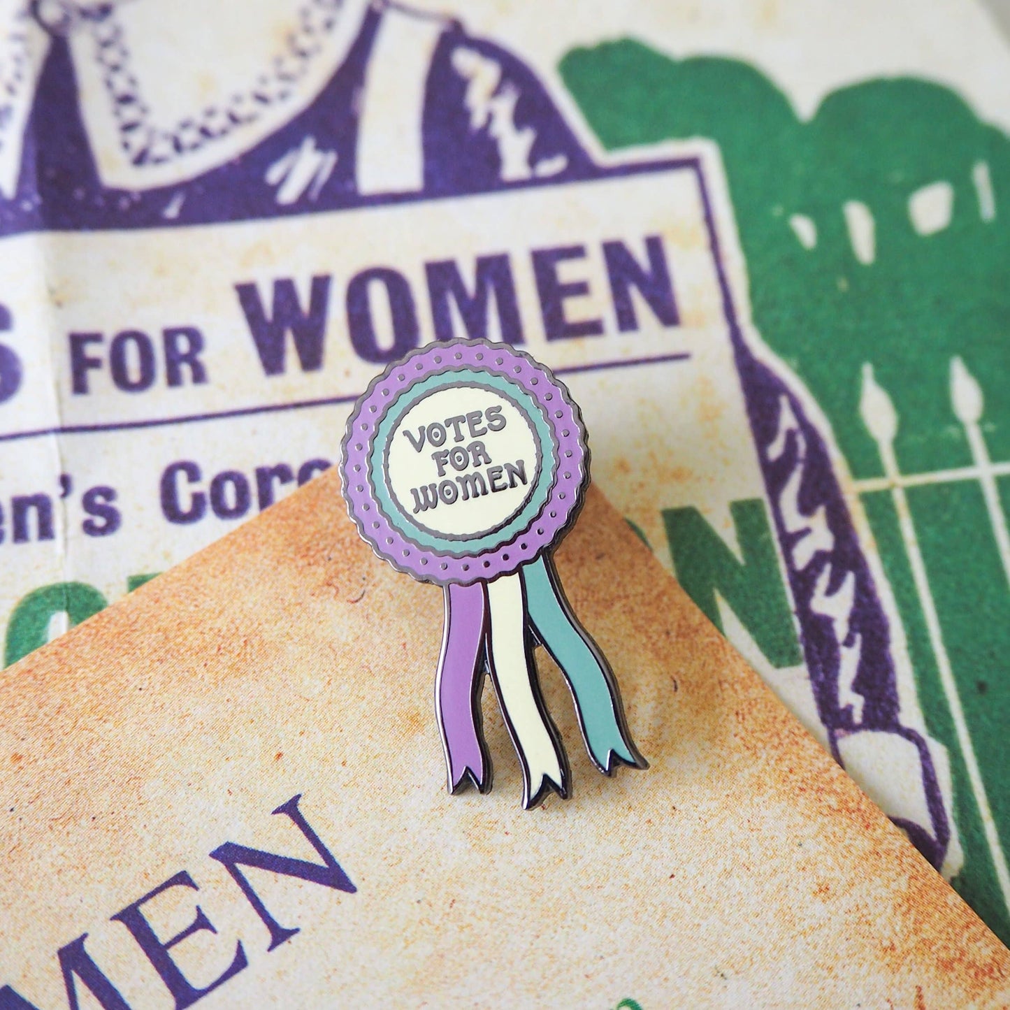 Votes for Women Enamel Pin
