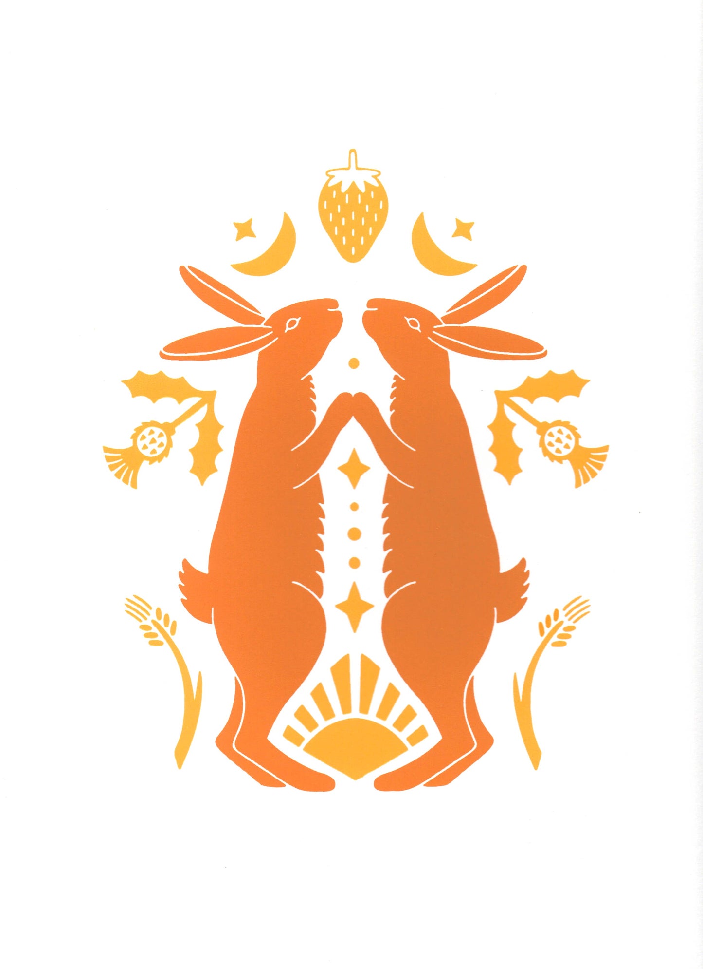 Harvest Rabbits Print