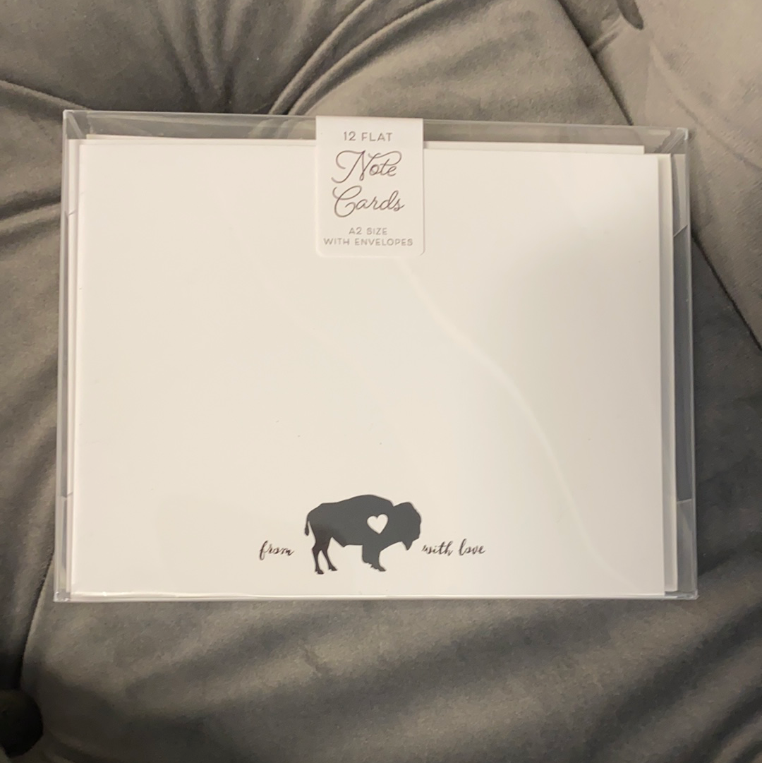 From Buffalo with love note cards