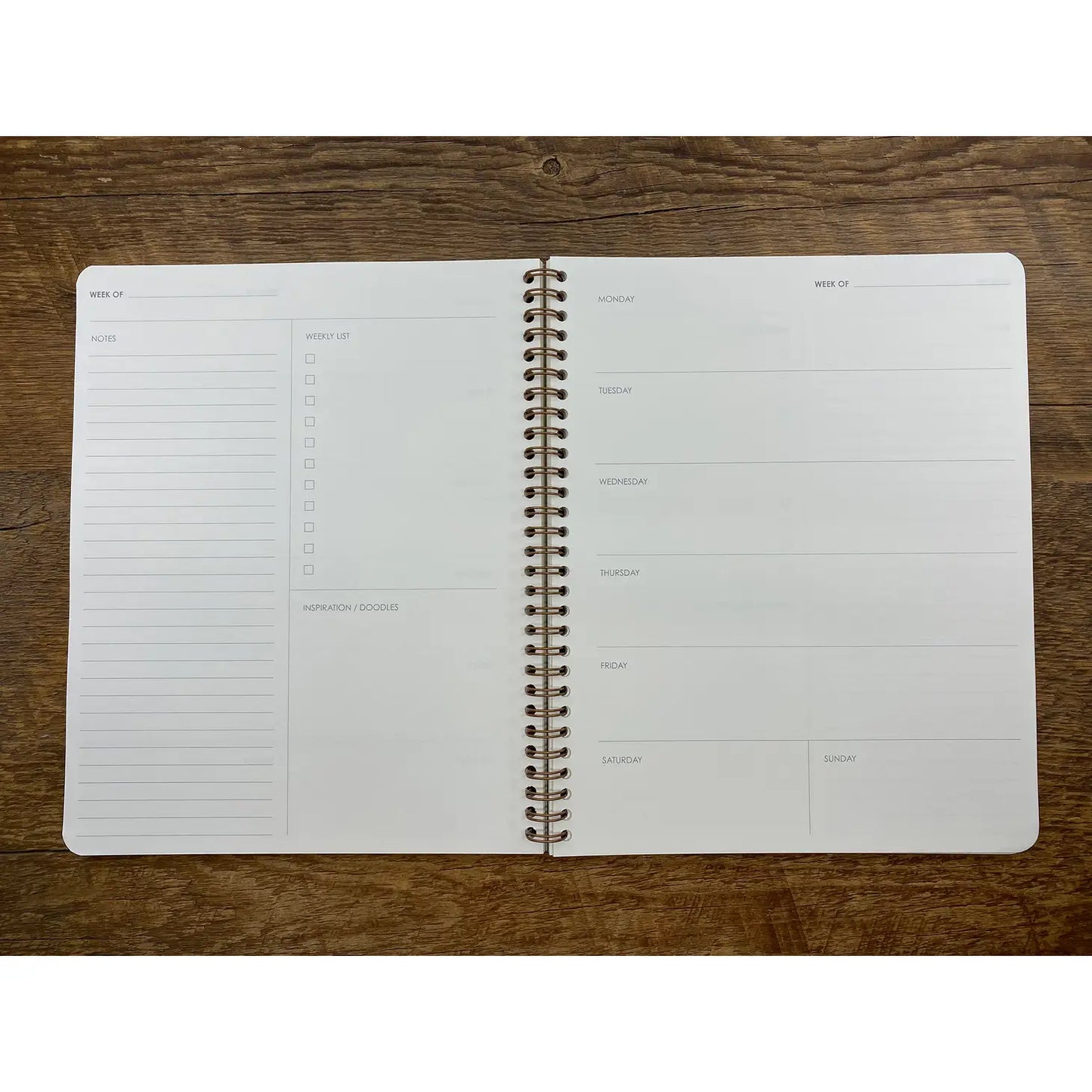 Trees Weekly Fill-In Planner