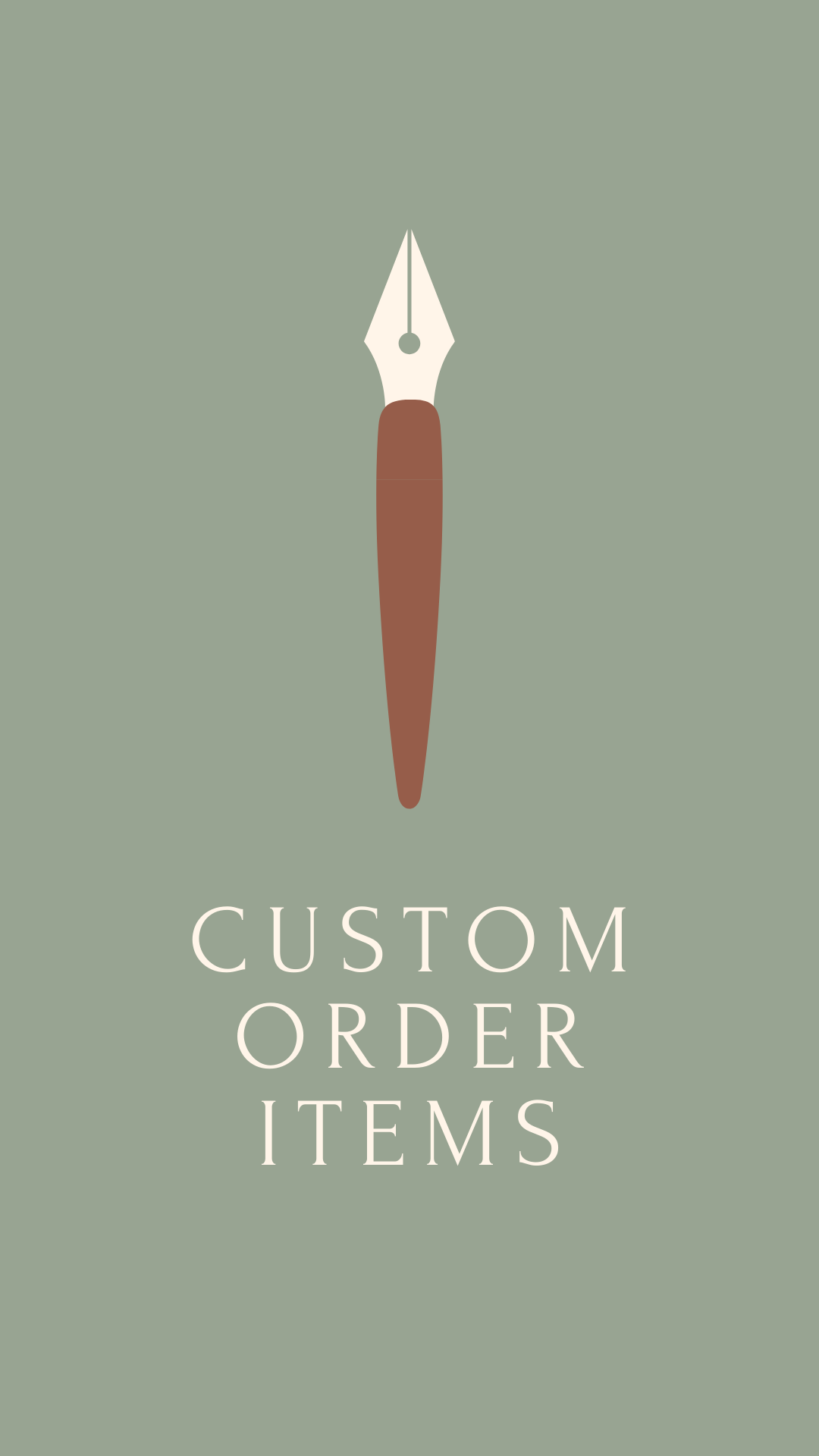 Custom Order Items