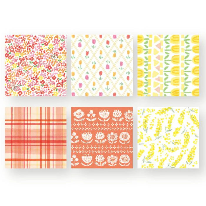 Mini Origami Papers- Warm Color Set