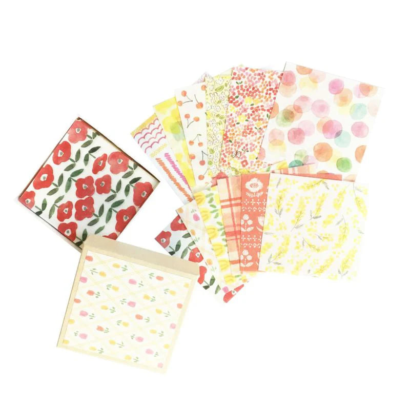 Mini Origami Papers- Warm Color Set