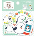 Watashi Biyori Flake Stickers- Fluffy Bird