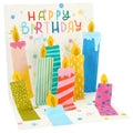 Colorful Birthday Candles Pop‑Up Birthday Card