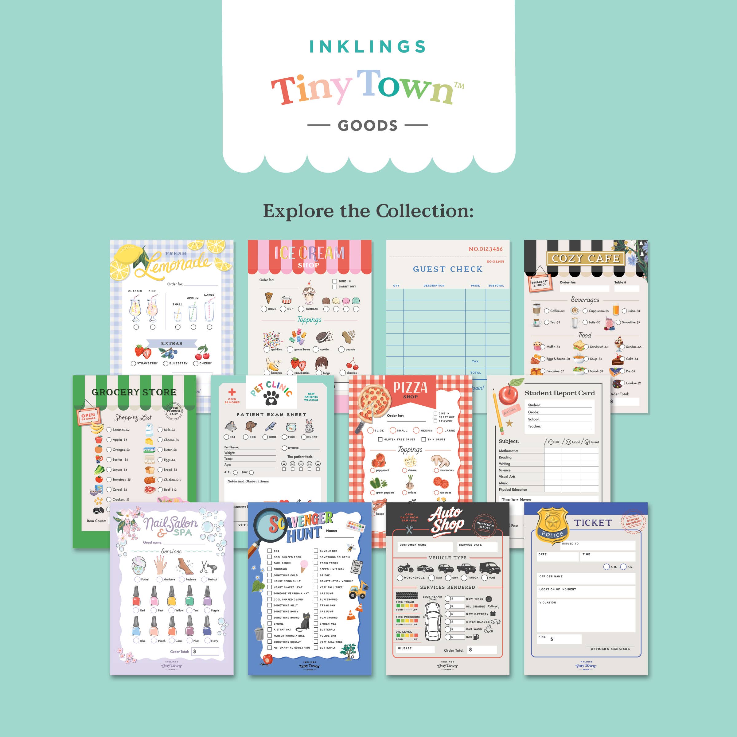 Inklings Tiny Town™ Play Notepad - Grocery Store