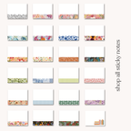 Porcelain Floral Sticky Note, 4x3"