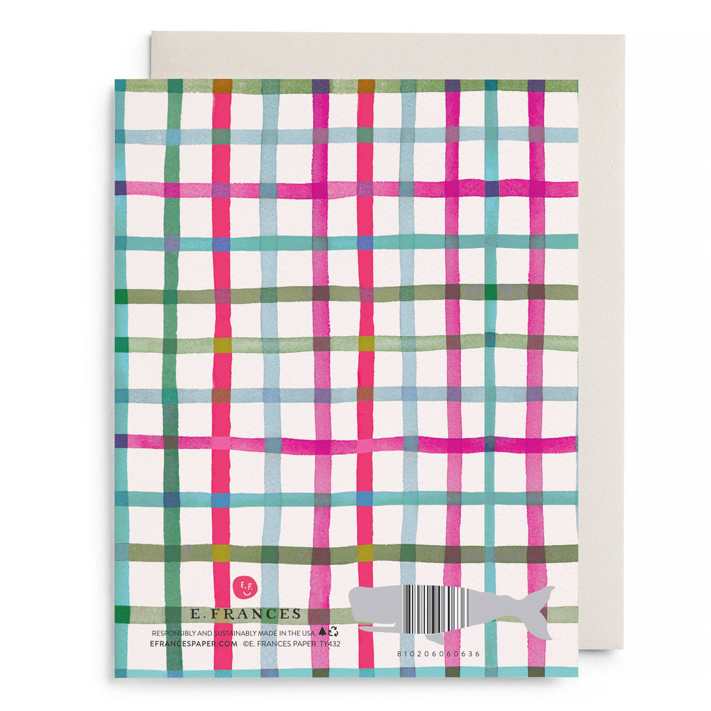 Happy Plaid Thank You Boxed Card Set