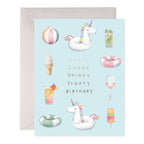 Pool Party Birthday Greeting Card