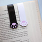 Cat Paw Duo Magnetic Bookmarks: Black and White Paws
