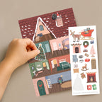 Sticker Scene Card - Holiday House