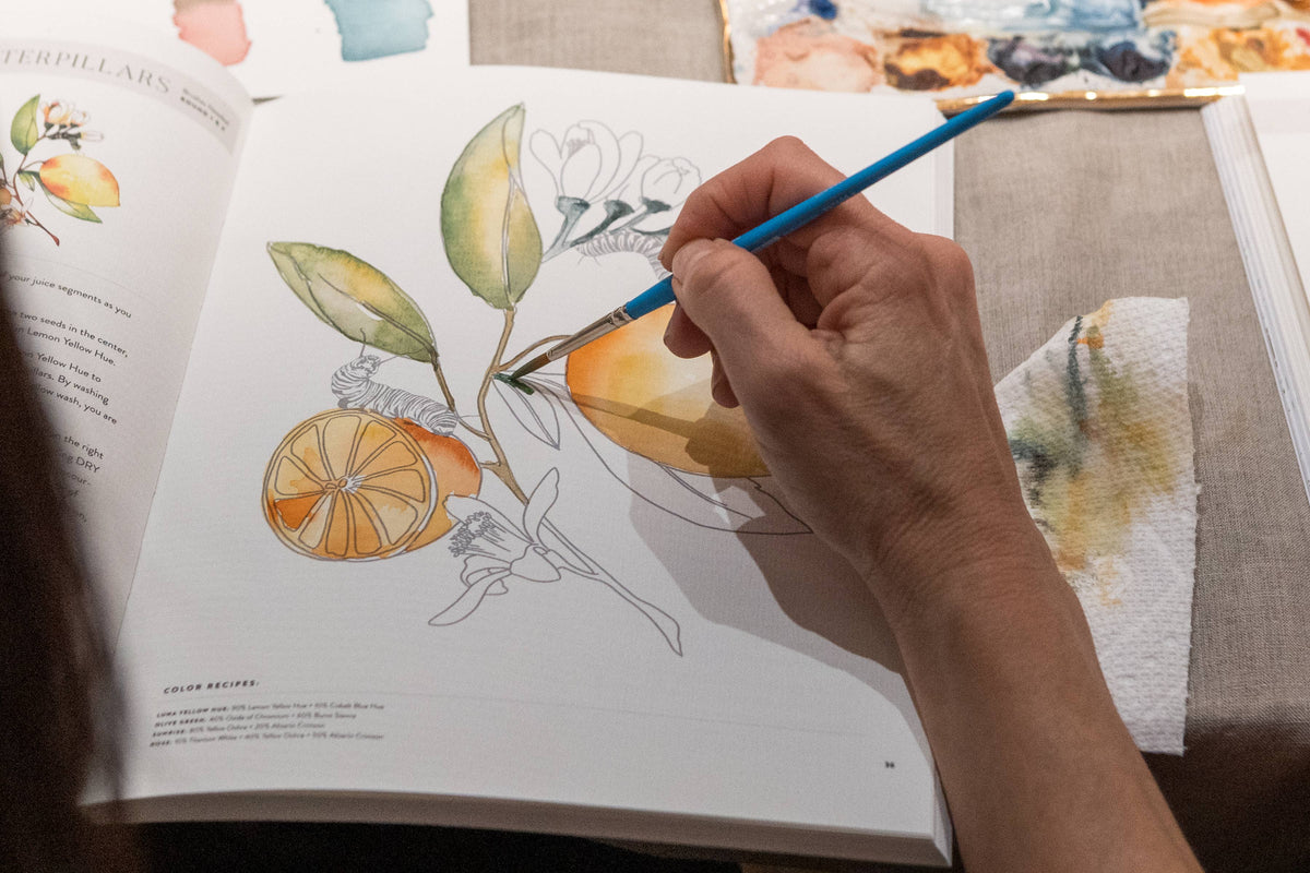 Watercolor Workbook 2: Flowers, Feathers, & Animal Friends