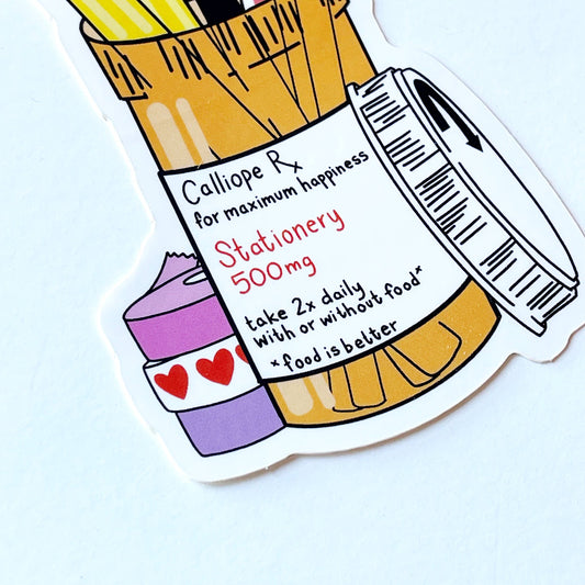 Stationery Prescription Sticker