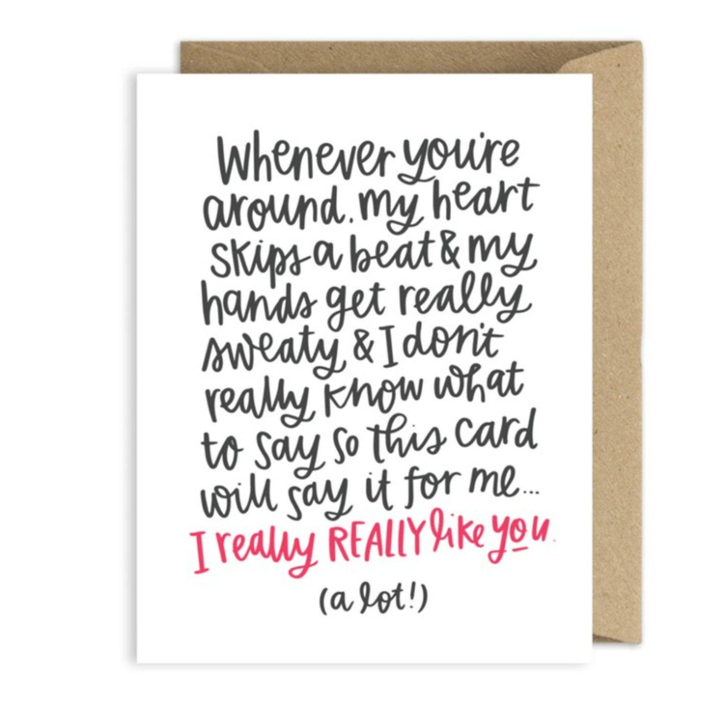 Really Like You Greeting Card