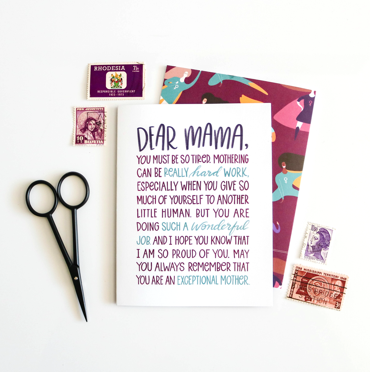 Dear Mama Supportive Parenting Card